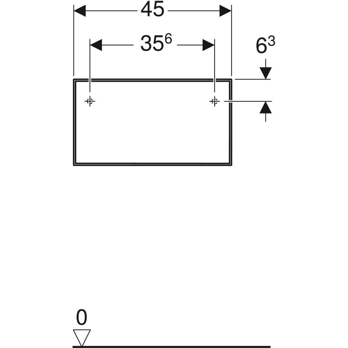 ONE side cabinet, 1 drawer