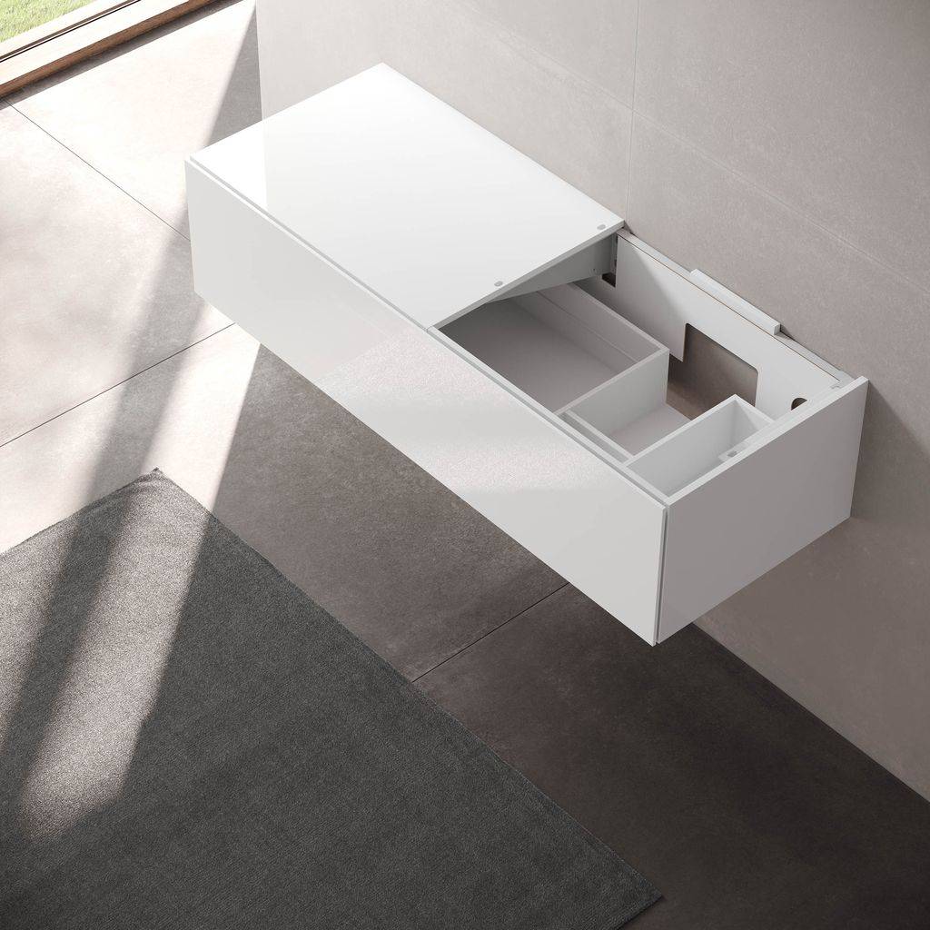 Edition 11 vanity unit, 1400 x 350 x 535mm, 1 front pull-out