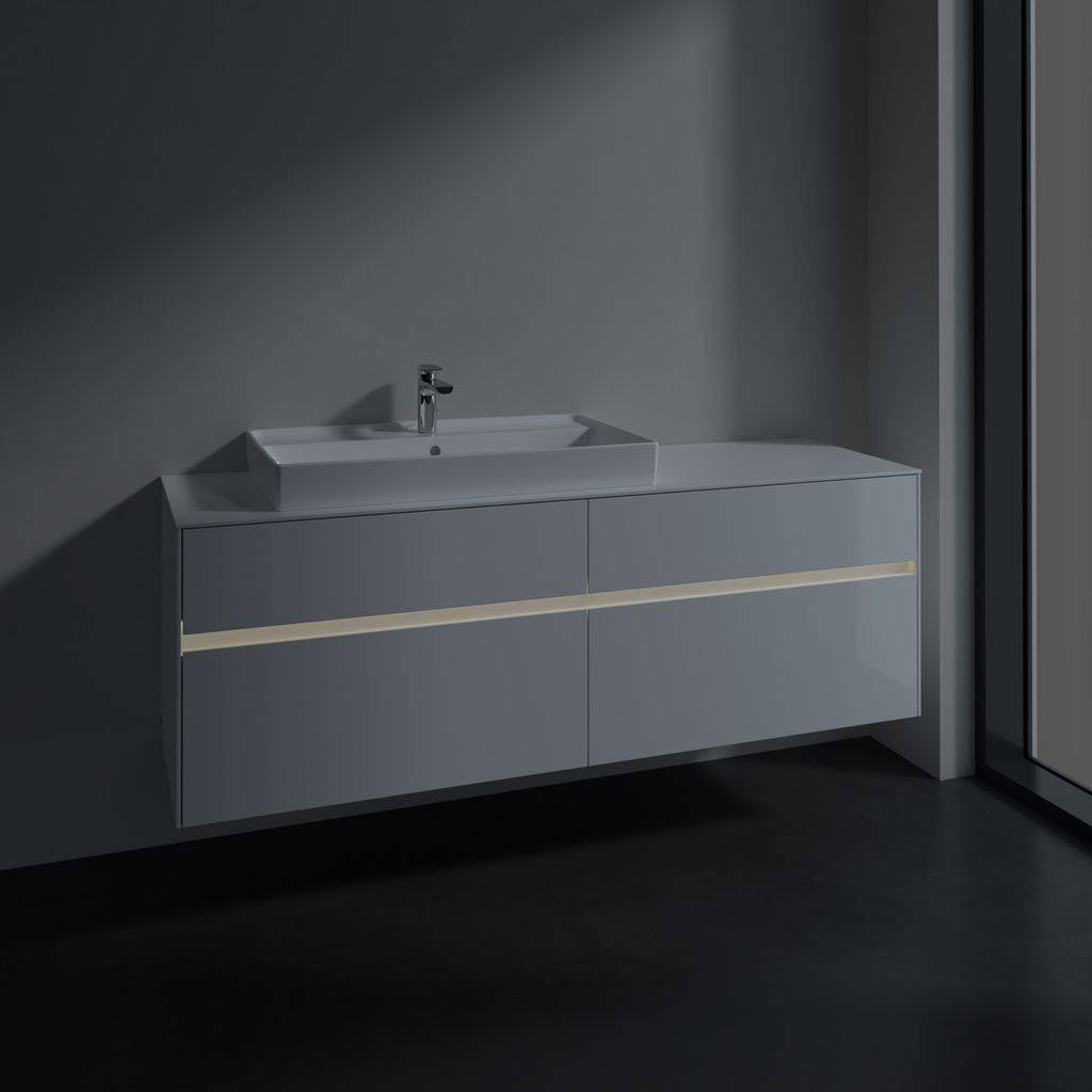 Collaro vanity unit 1600 x 548 x 500mm, with LED lighting