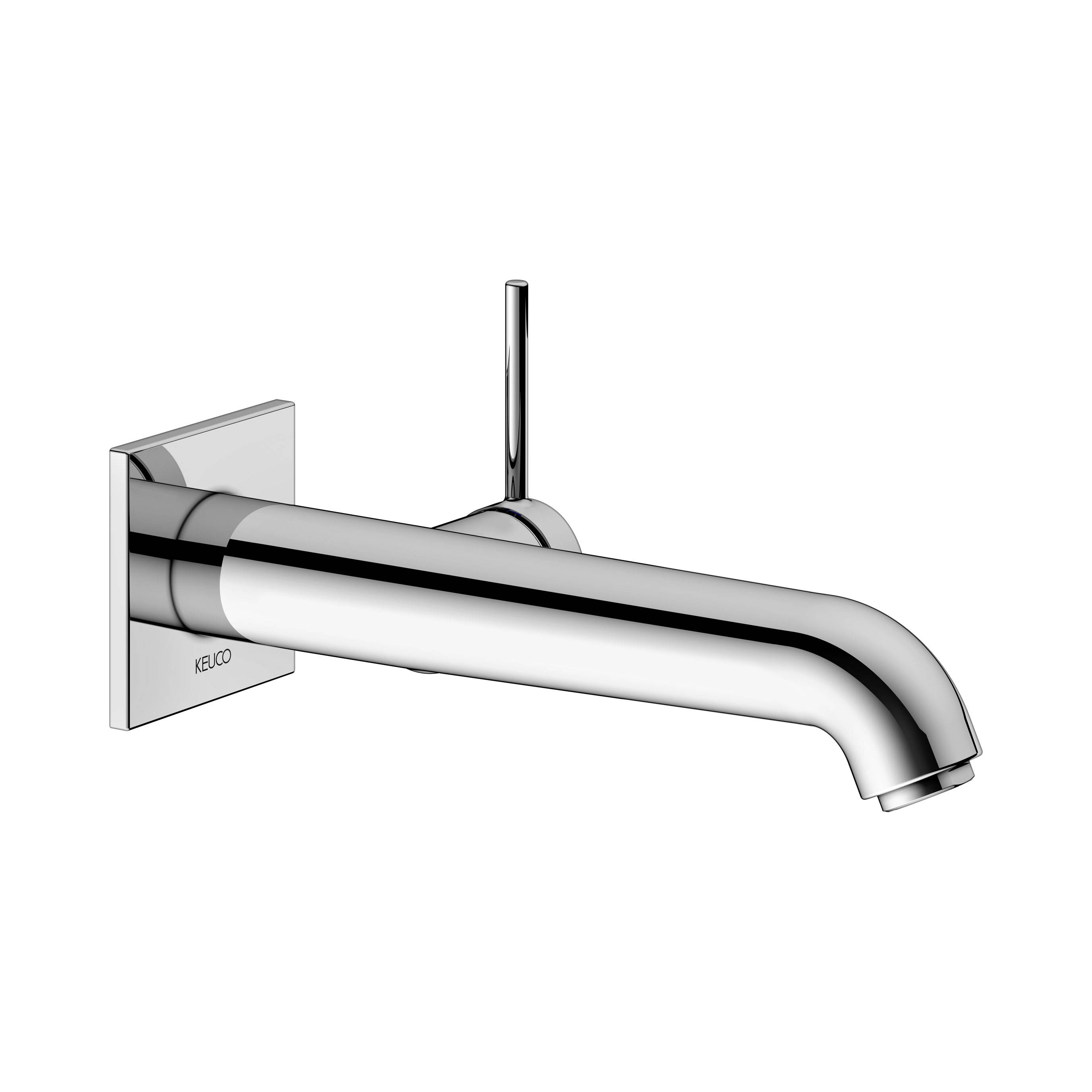 IXMO SOFT single lever washbasin mixer for concealed installation, 225mm, square rosette