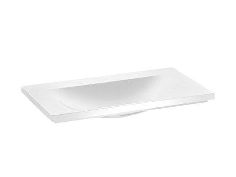 Royal Reflex mineral cast washbasin 34061318000 without tap hole; 800 x 30 x 490mm