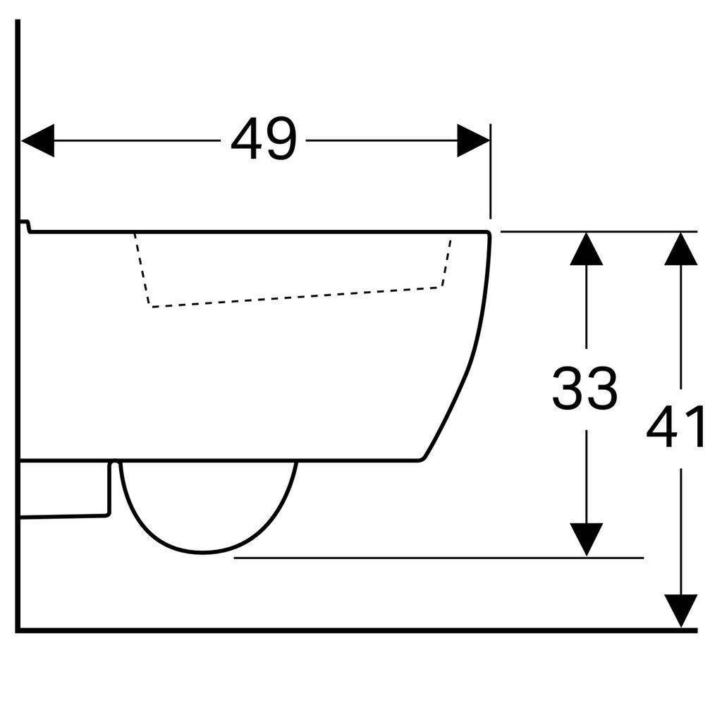 iCon xs Tiefspül-WC, kurz, 4,5/6l, wandhängend