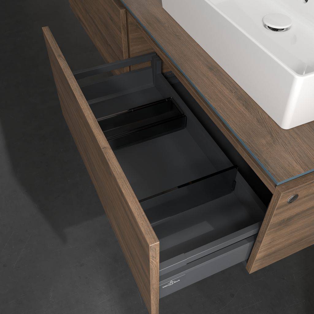 Legato vanity unit 1600x380x500 with 2 pull-outs