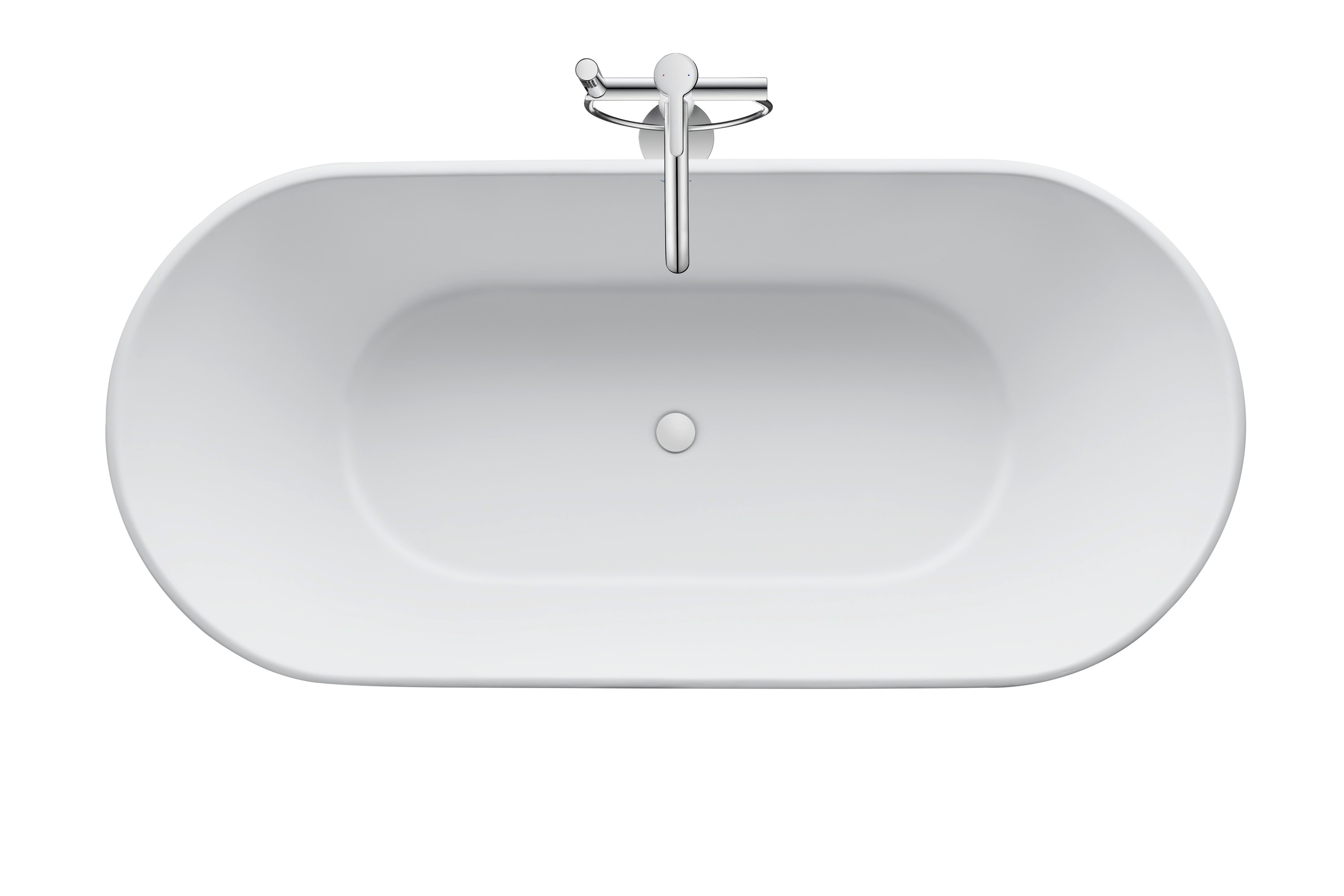 D-Neo freestanding bathtub with overflow