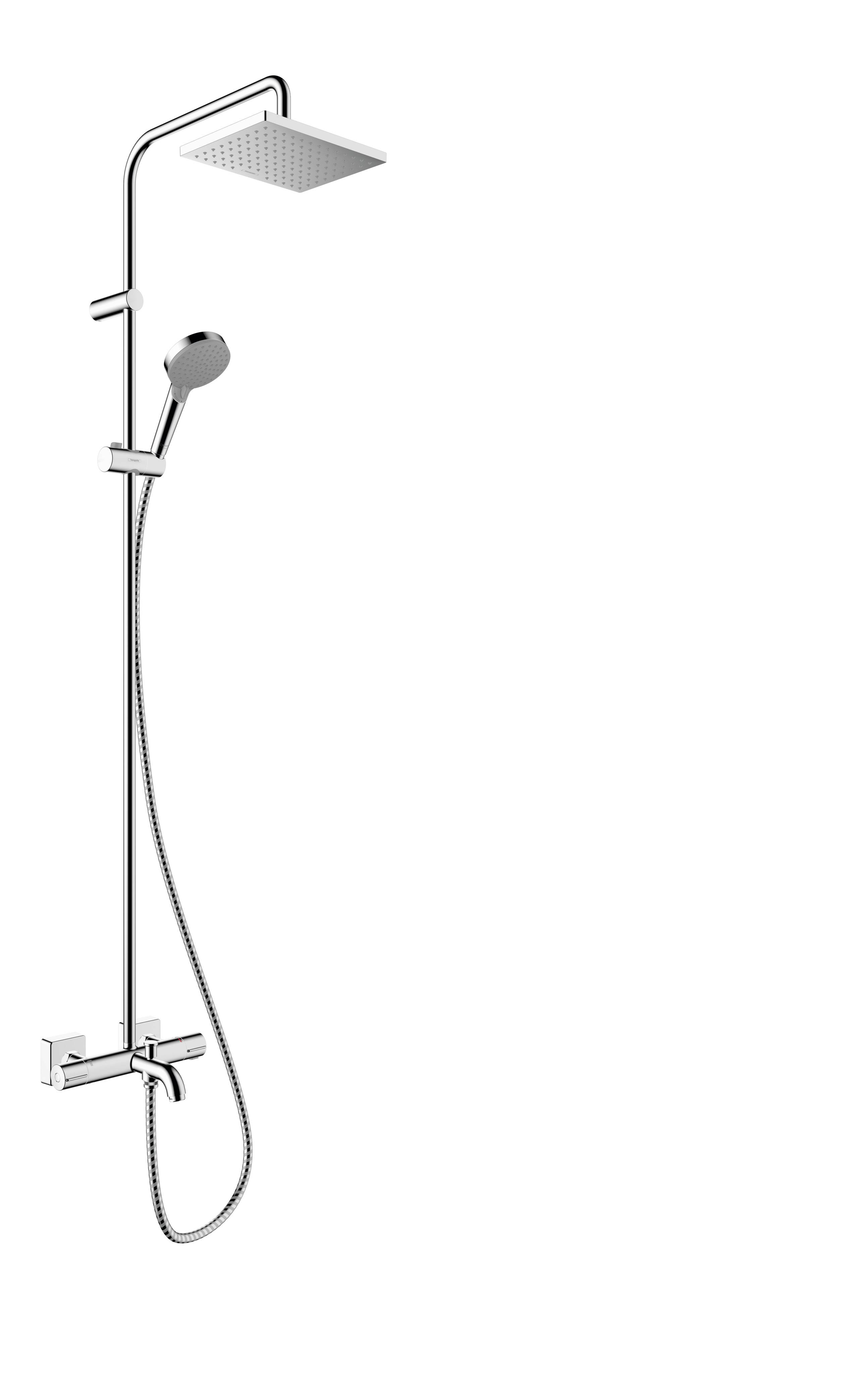 Vernis Shape Showerpipe 230 1jet EcoSmart mit Wannenthermostat