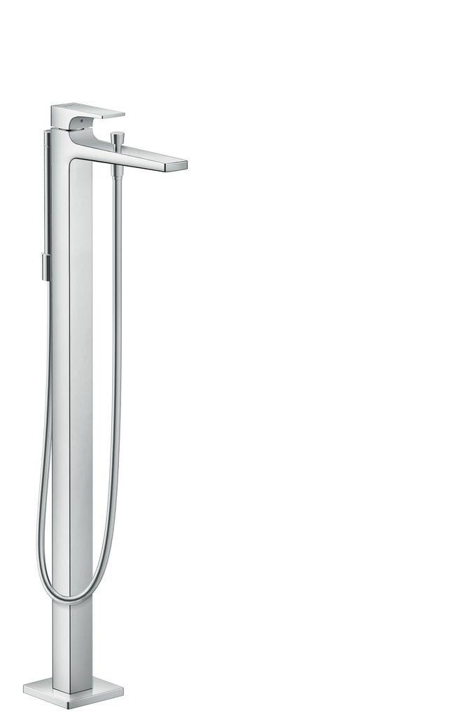 Metropol single lever bath mixer floor standing with tongue handle