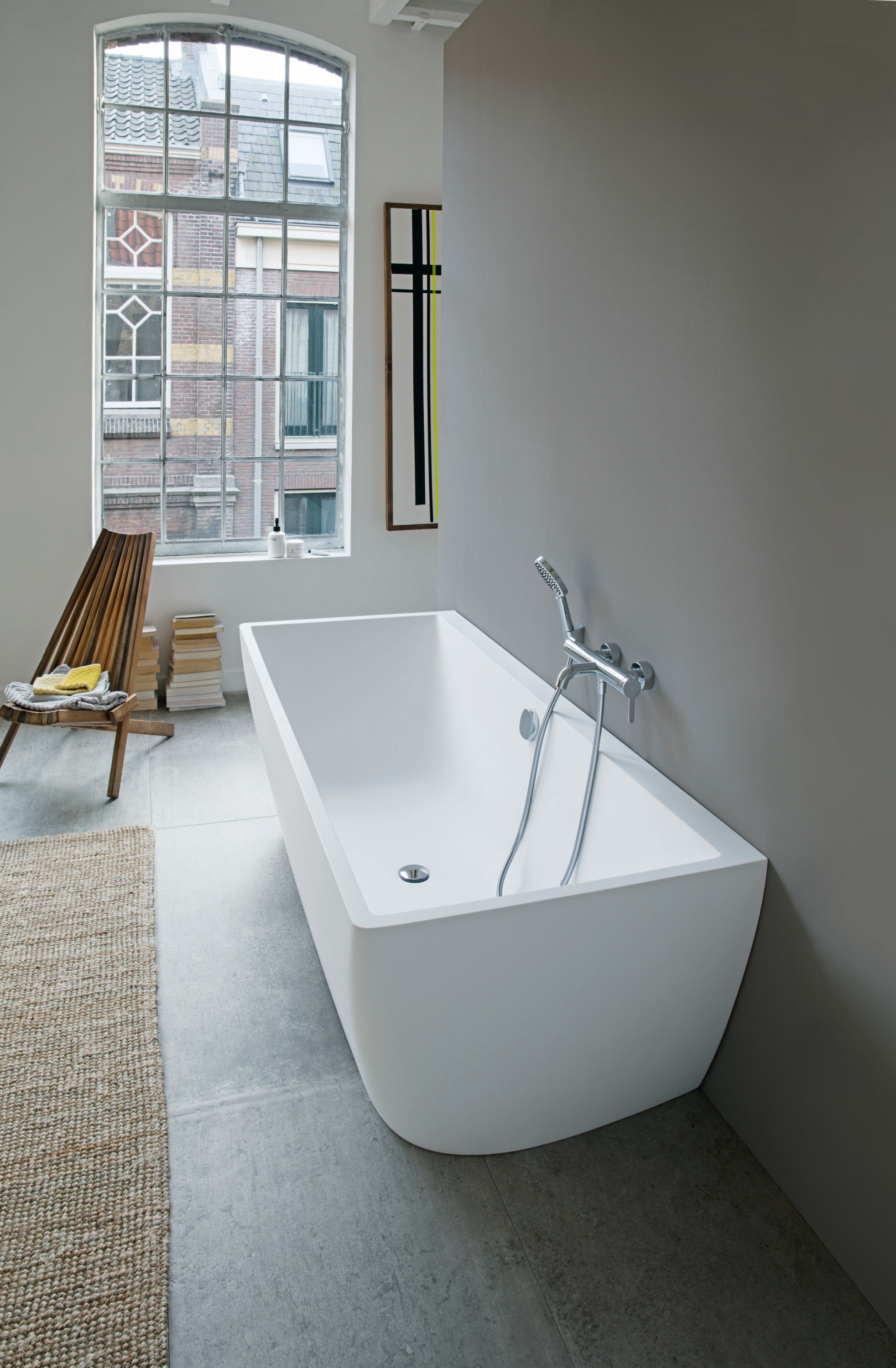 DuraSquare pre-wall bathtub pre-wall version