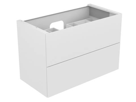 Edition 11 vanity unit, 1050 x 700 x 535mm, 2 front pull-outs