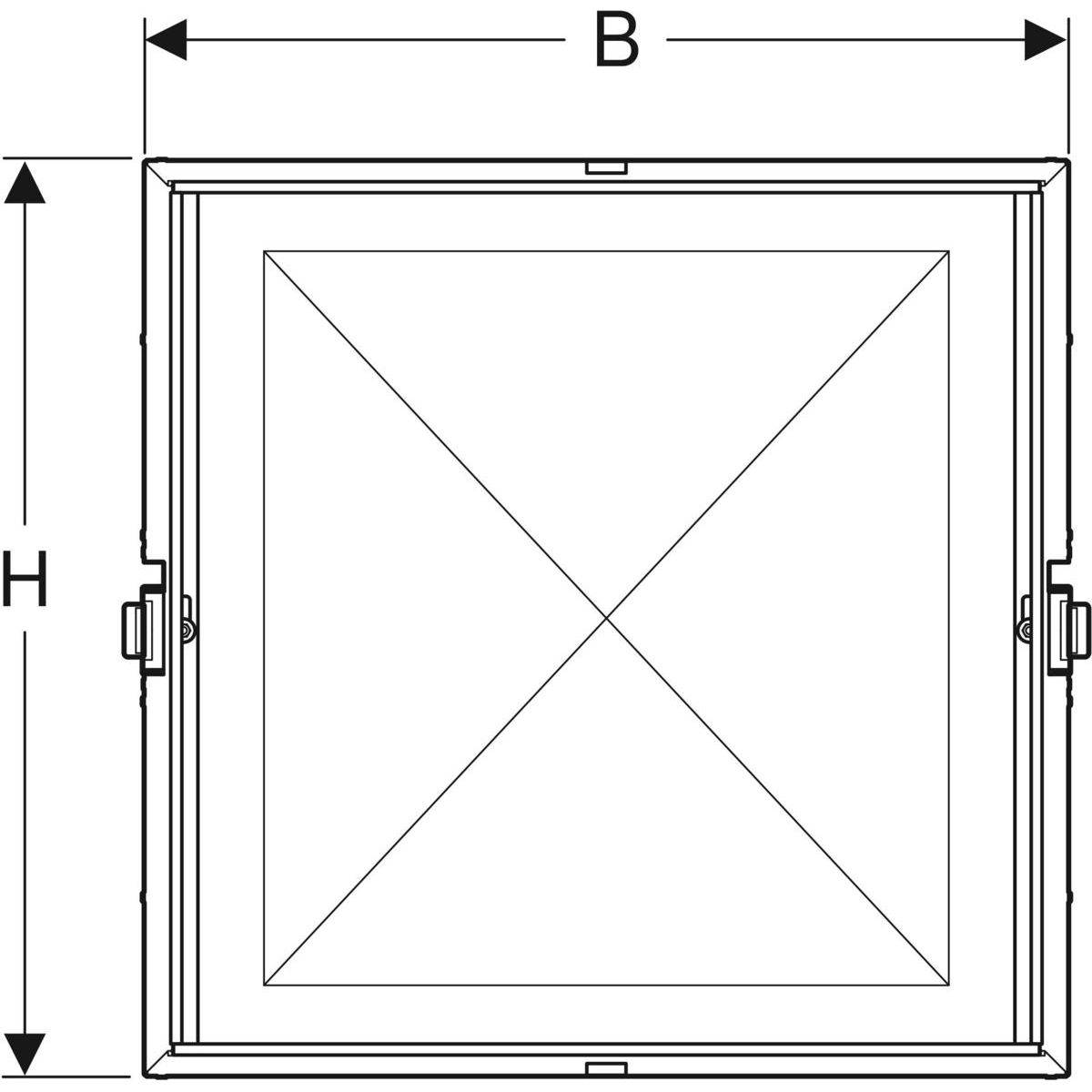 Rohbaubox für Geberit ONE Spiegelschrank Breite 120cm, Höhe 90cm