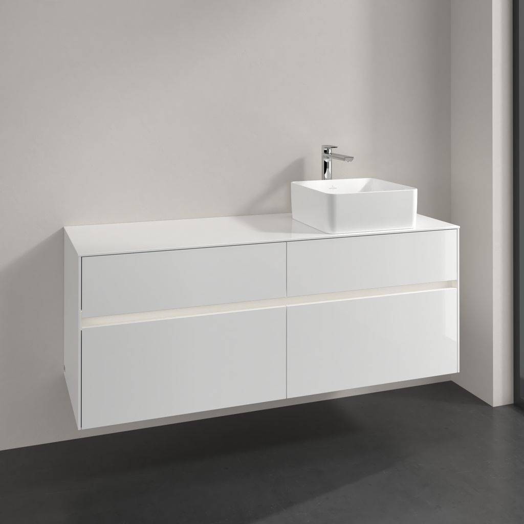 Collaro vanity unit 1400 x 548 x 500mm, with LED lighting