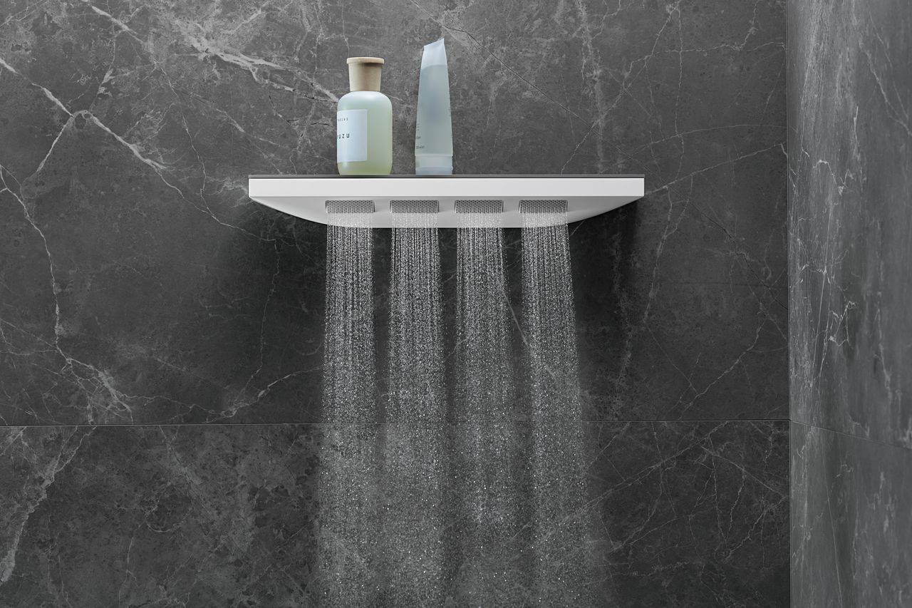 Rainfinity shoulder shower 500 1jet and shower tray