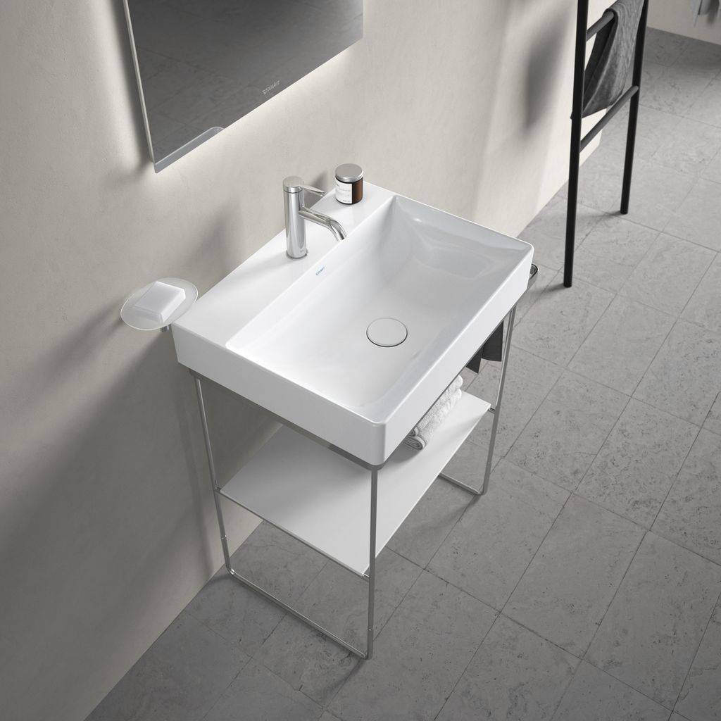 DuraSquare furniture washbasin 600 x 470mm, with tap hole