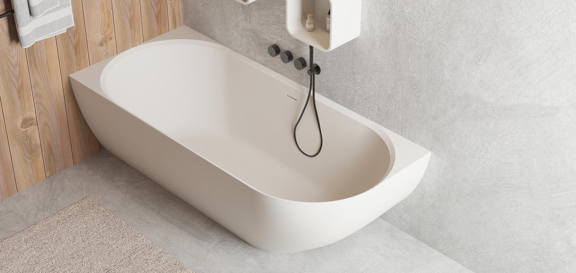 Solidnova-CL corner bath