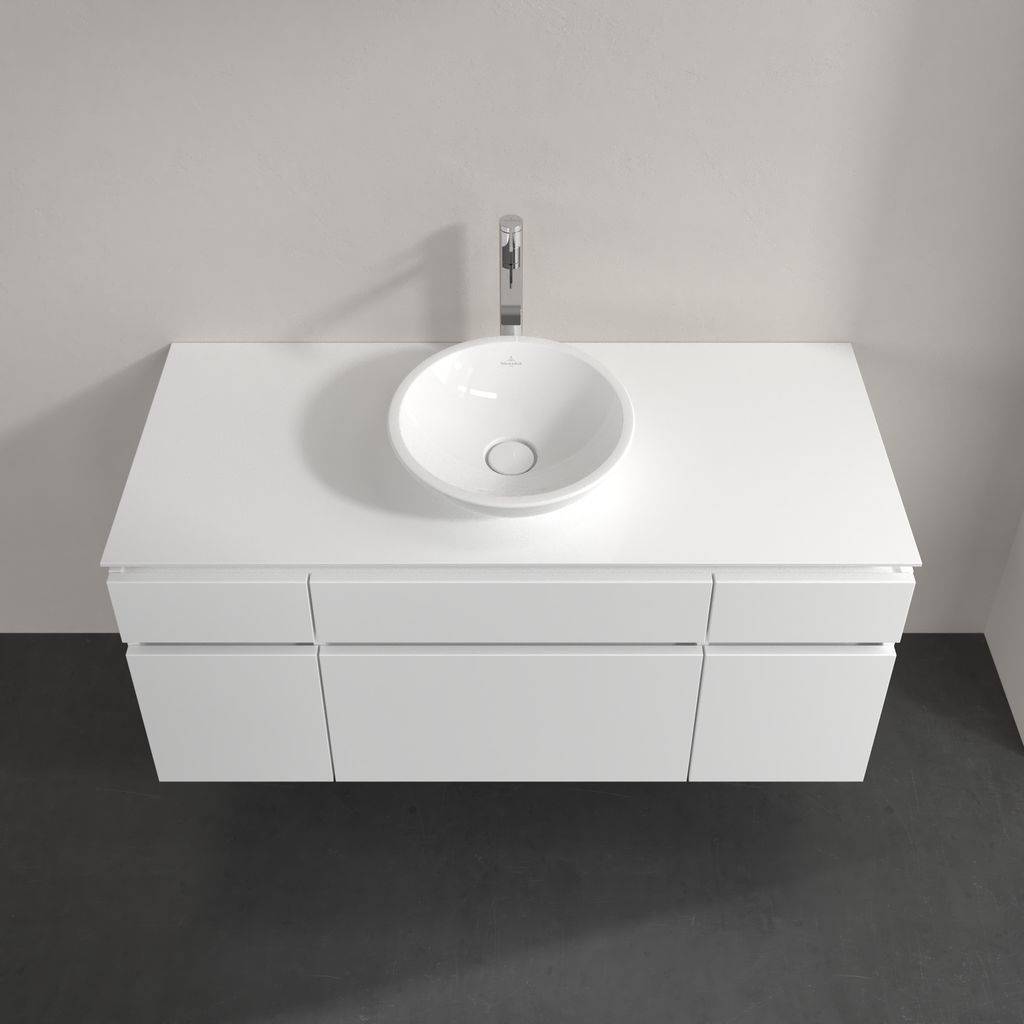 Legato vanity unit with 5 drawers