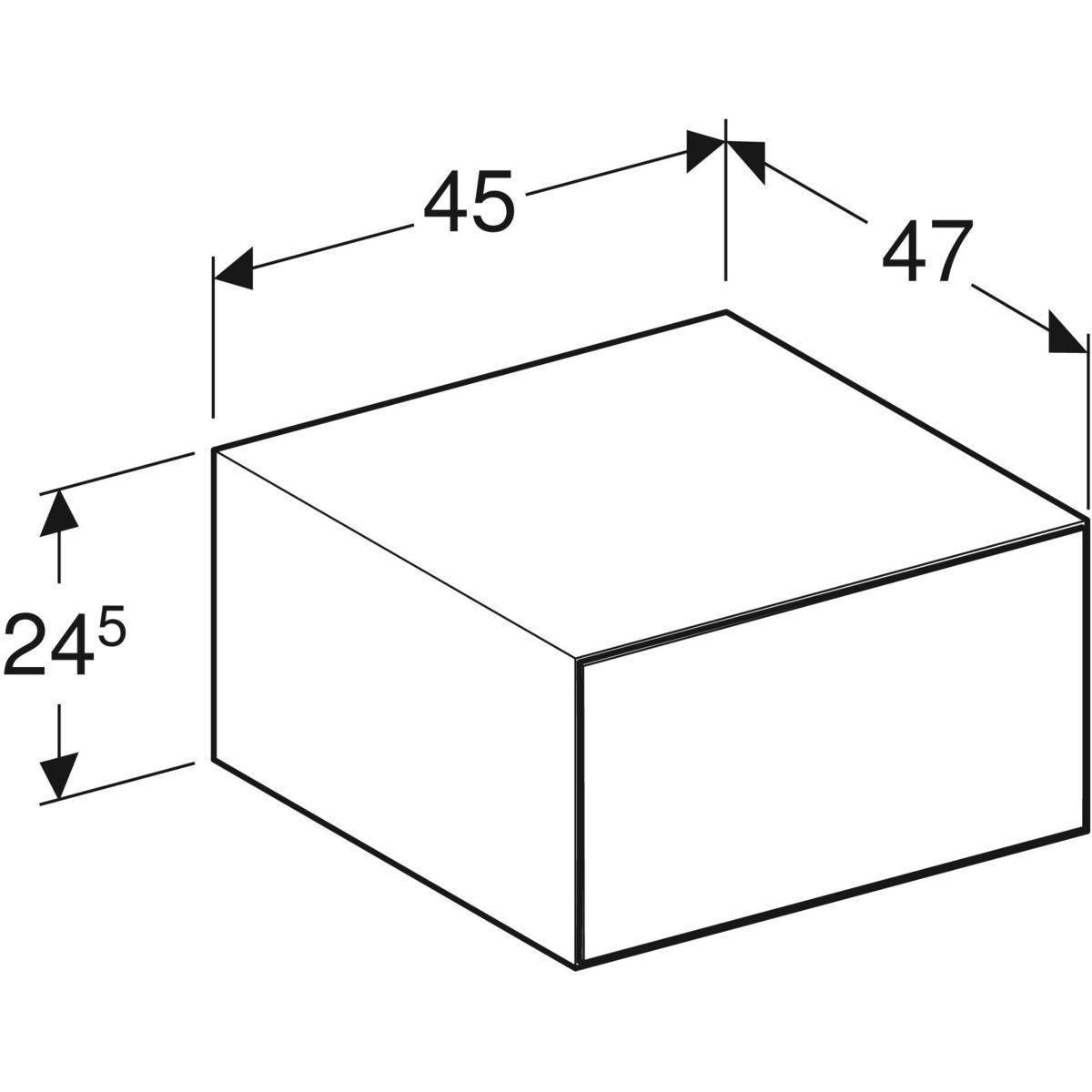 ONE side cabinet, 1 drawer