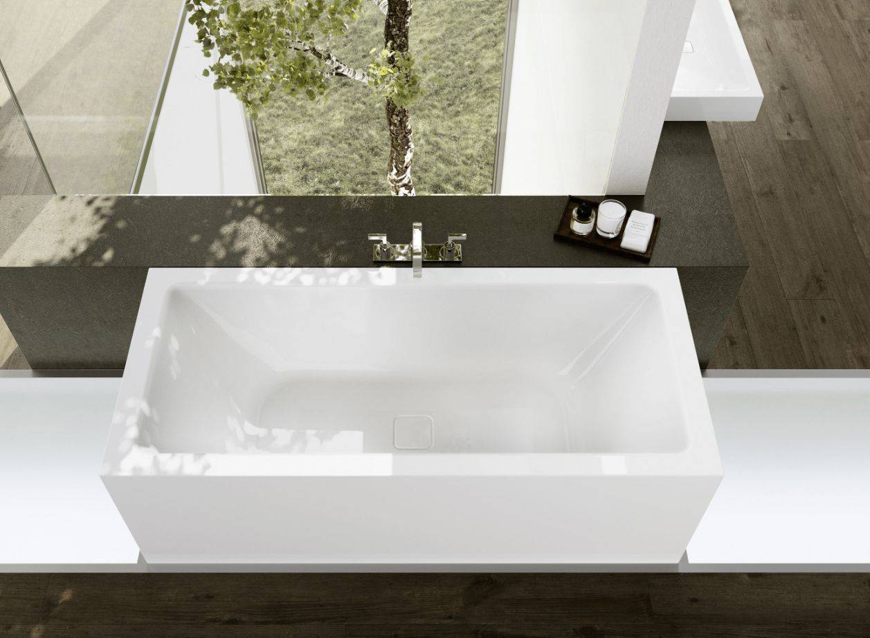 Meisterstück Conoduo freestanding bath tub 1700 x 750 x 460mm, with pop-up waste