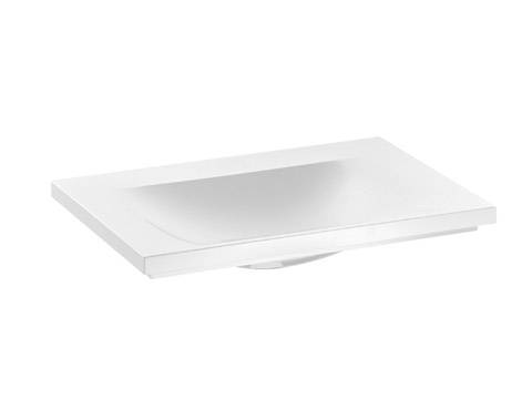 Royal Reflex mineral cast washbasin 34051316500 without tap hole; 650 x 30 x 490mm