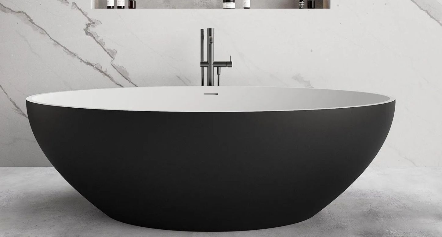 Freistehende Badewanne Solidellipse  BL-WH