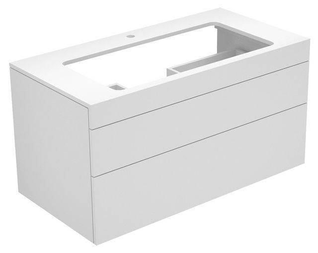 Edition 400 vanity unit 31582730100 (1050 x 546 x 535mm) with tap hole drilling