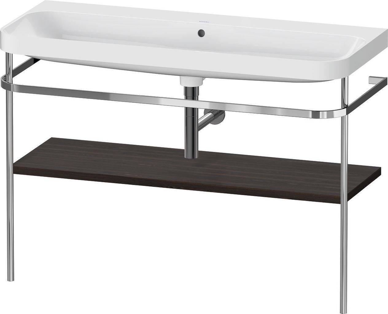 Happy D.2 Plus furniture washbasin c-shaped with metal bracket, floor standing, 1175 x 490mm