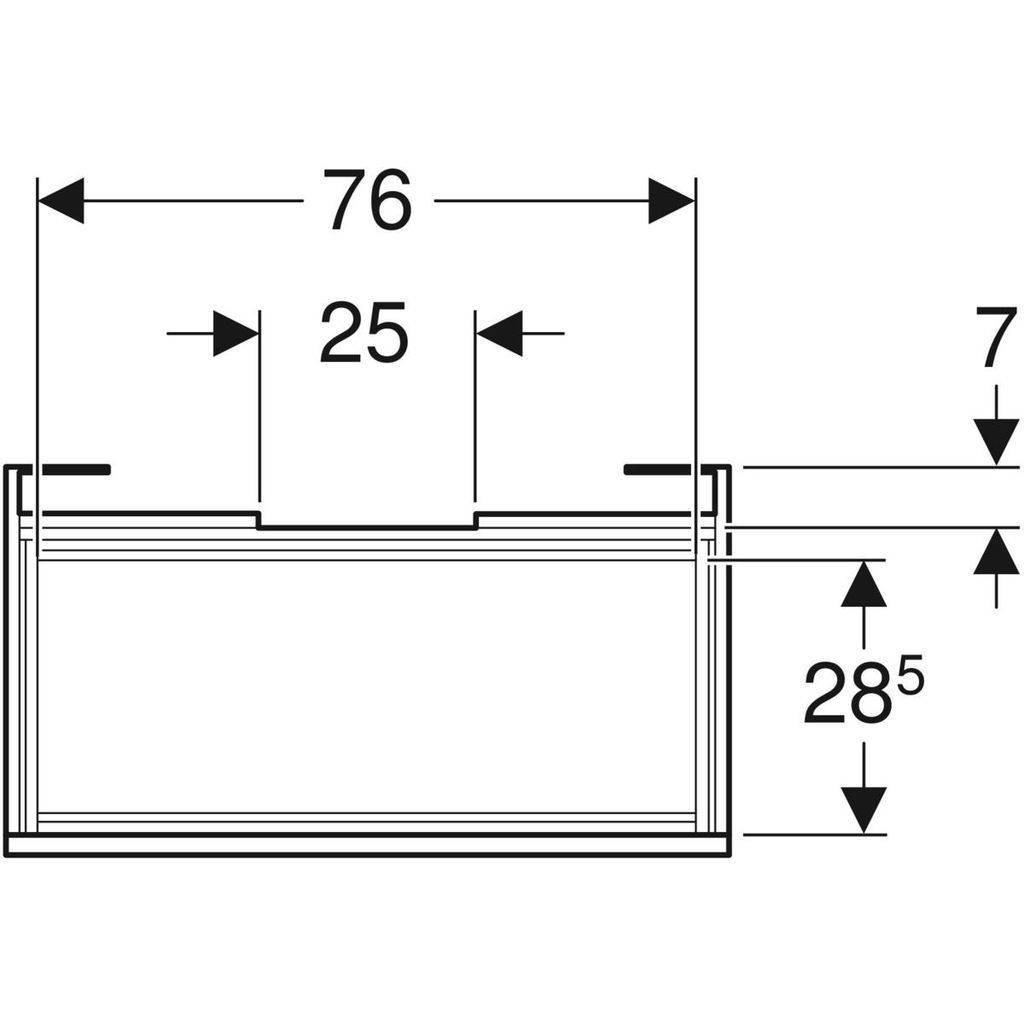 Renova Plan vanity unit for washbasin, for washbasin 90cm