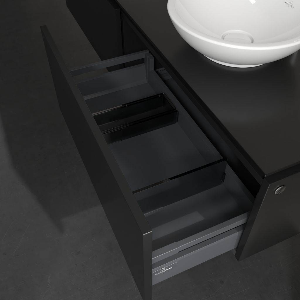 Legato vanity unit 1600x380x500 with 2 pull-outs