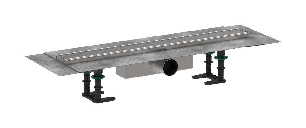 RainDrain Compact Komplettset Duschrinne 600mm für Standardinstallation