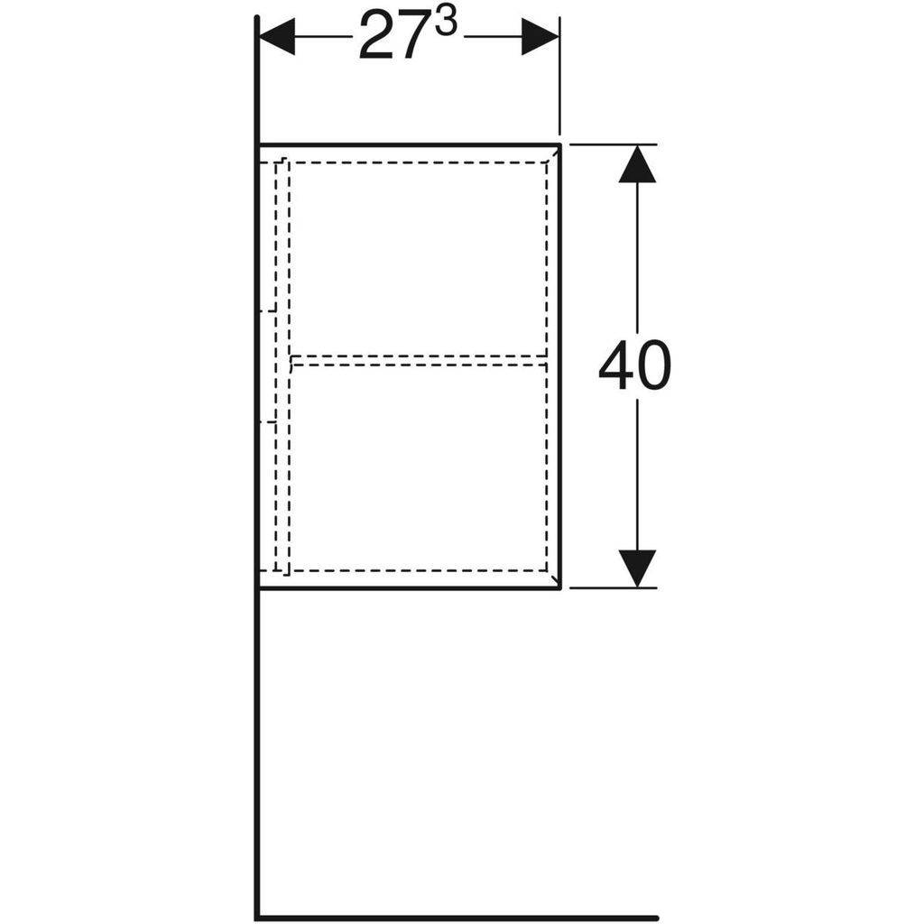 icon side element 27,3cm deep