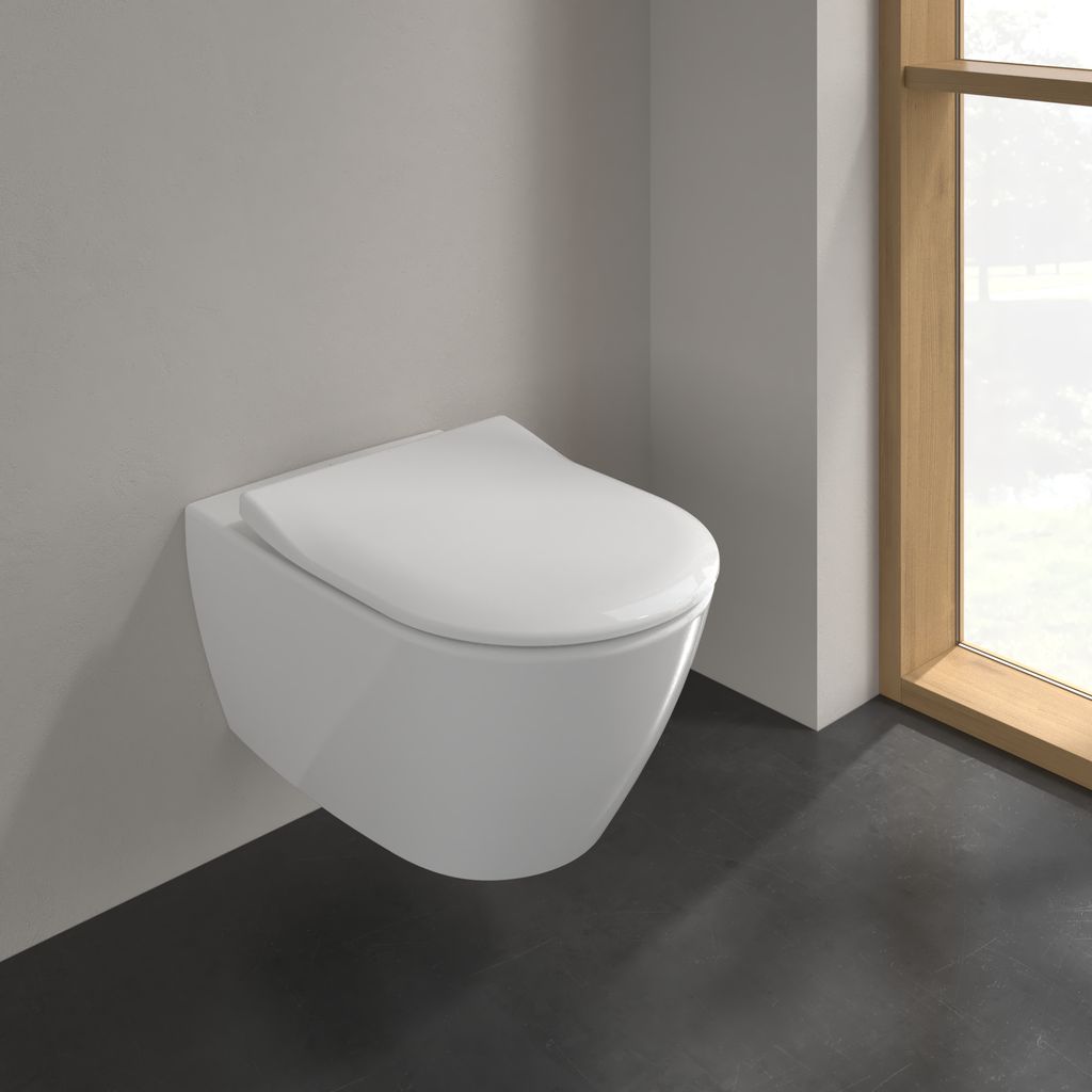 Subway 2.0 Combi-Pack wall-hung WC rimless, with quick-release