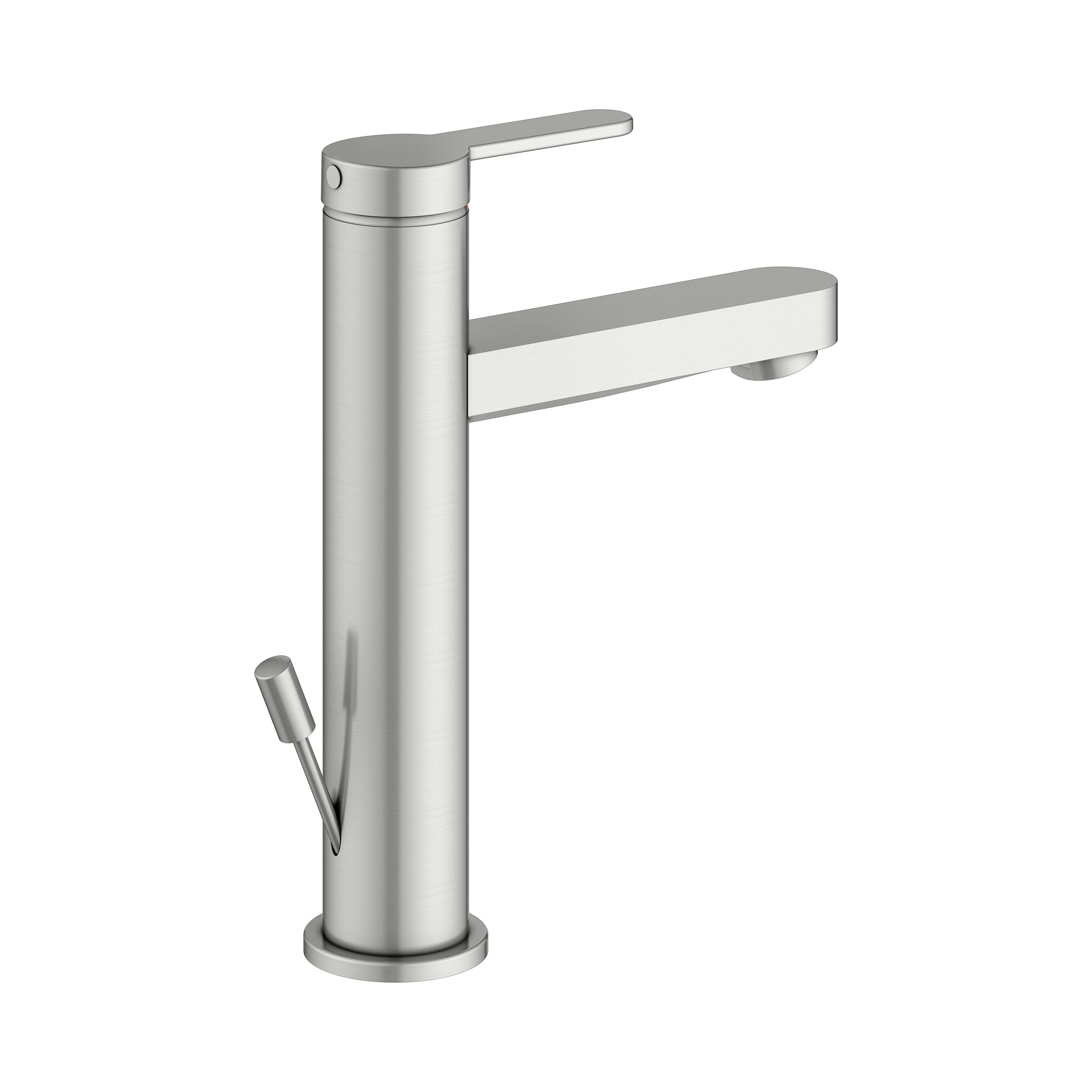 IXMO Flat single-lever basin mixer 130 with pop-up waste