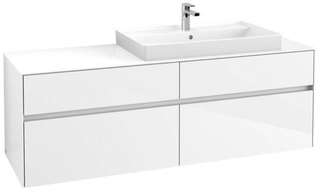 Collaro vanity unit 1600 x 548 x 500mm, with LED lighting