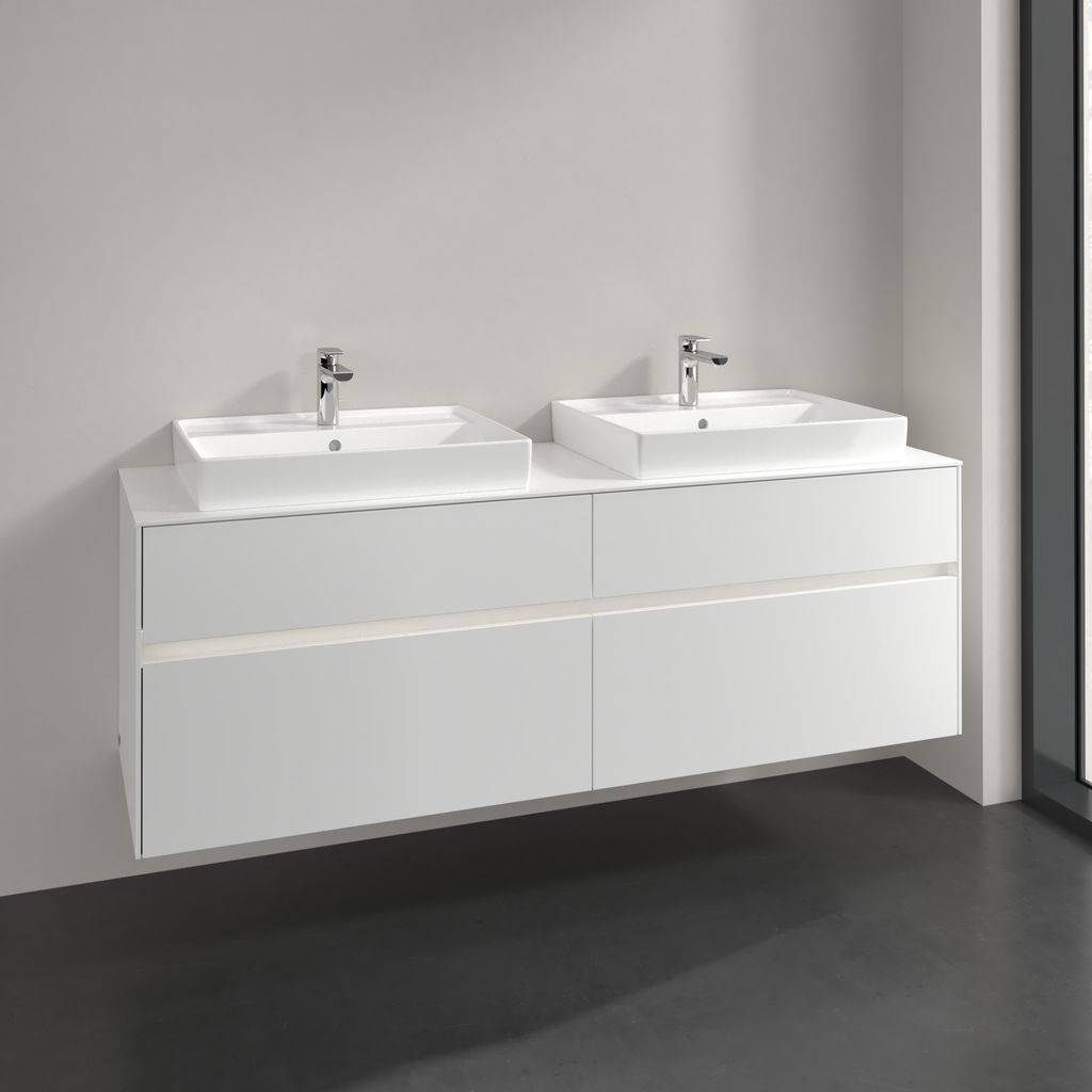 Collaro vanity unit 1600 x 548 x 500mm, with LED lighting