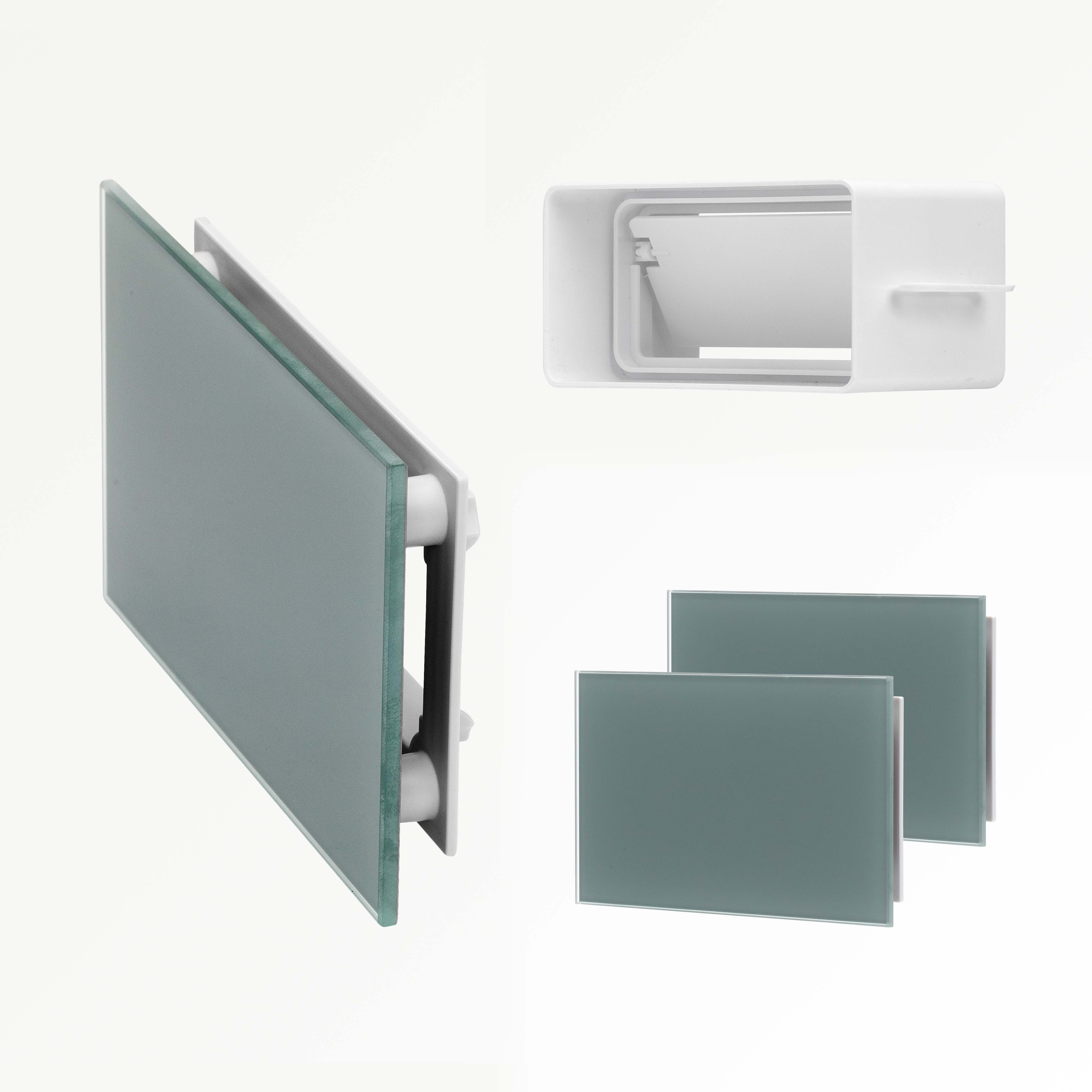 Rectangular ventilation cover set