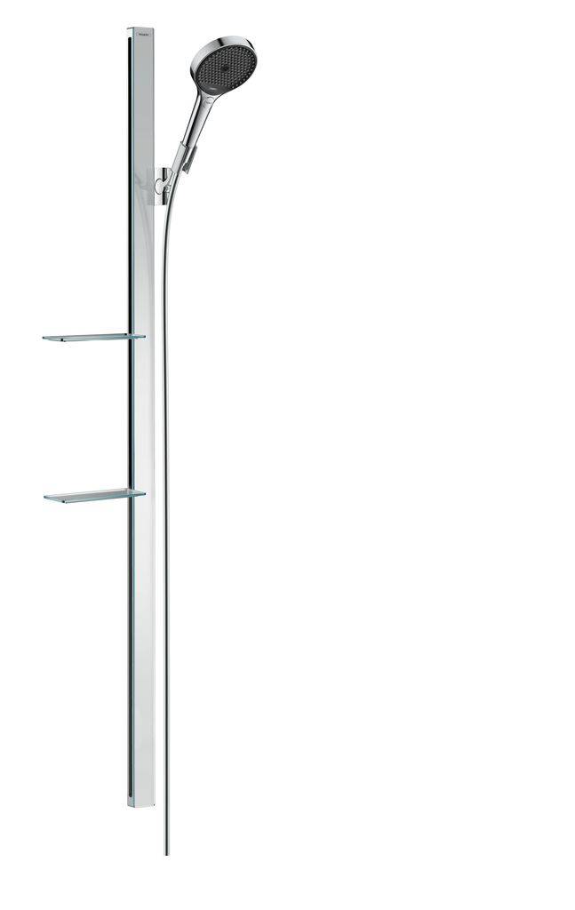 Rainfinity Brauseset 130 3jet mit Brausestange 150cm und Seifenschale, EcoSmart