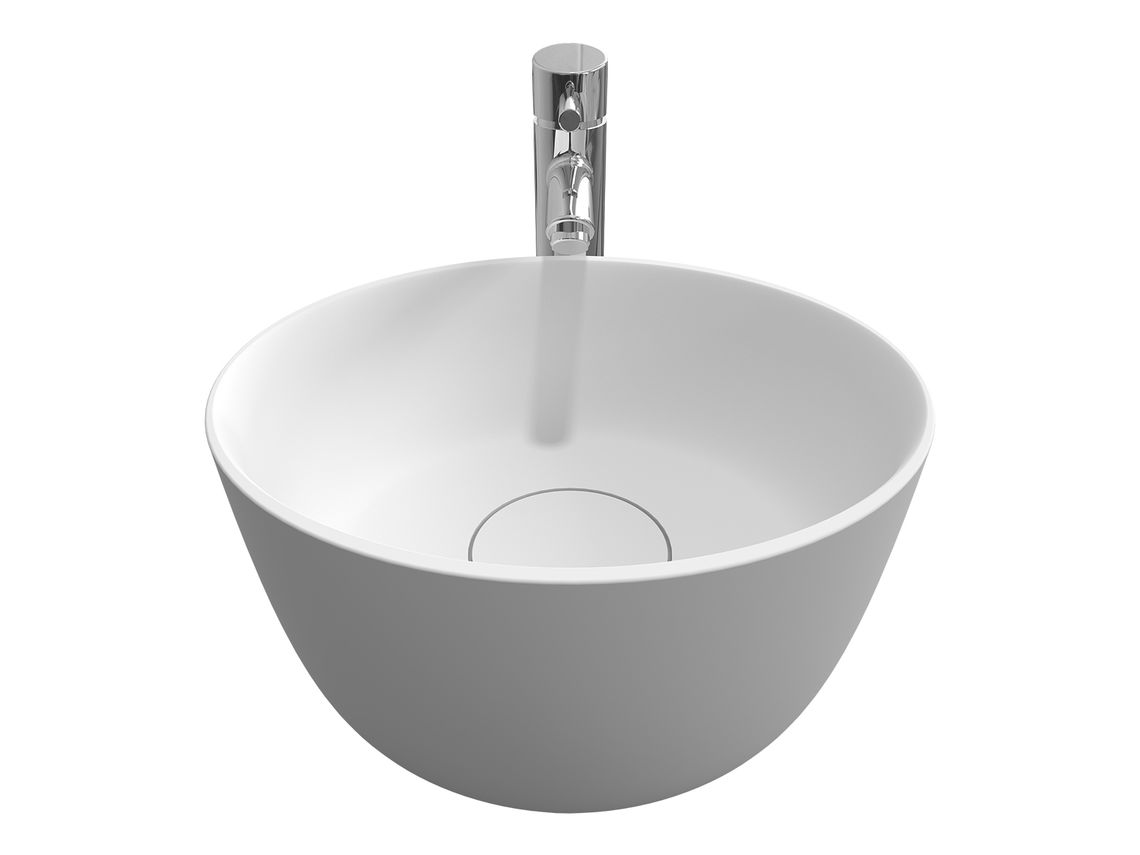 Oval countertop washbasin