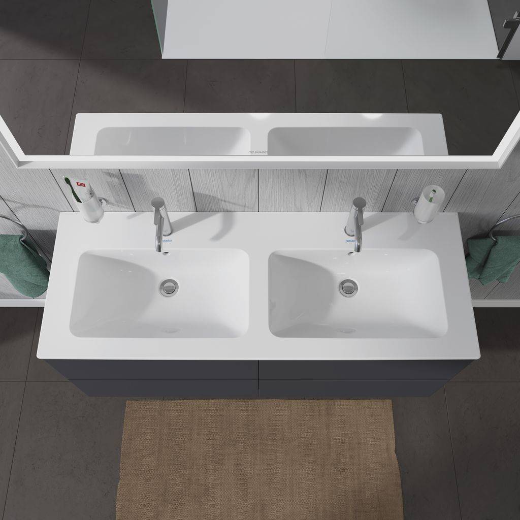 ME by Starck double washbasin 233613 1300x490x180mm