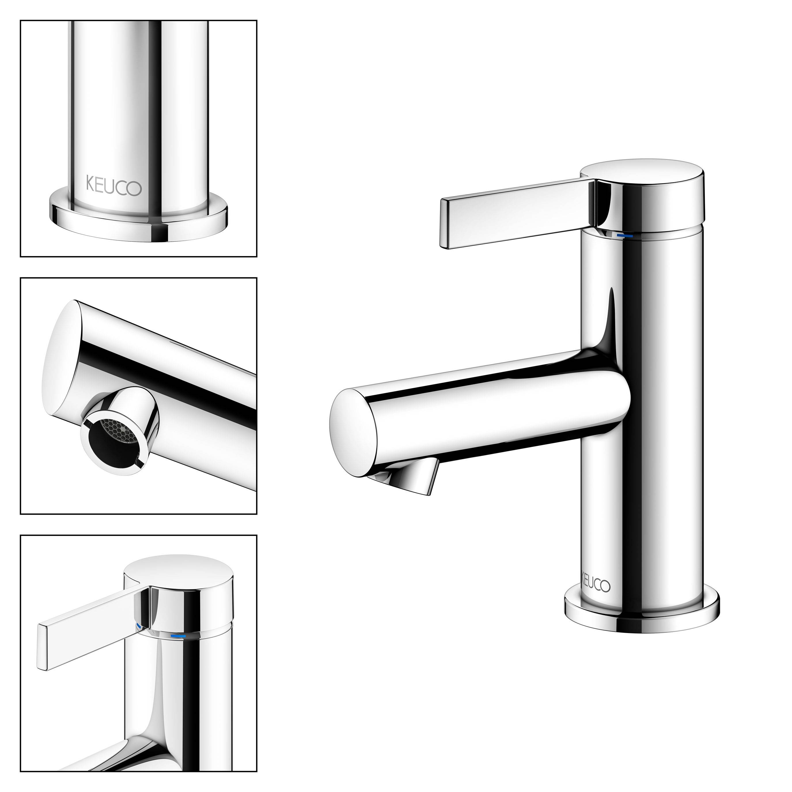 IXMO Pure single lever basin mixer 60 without pop-up waste