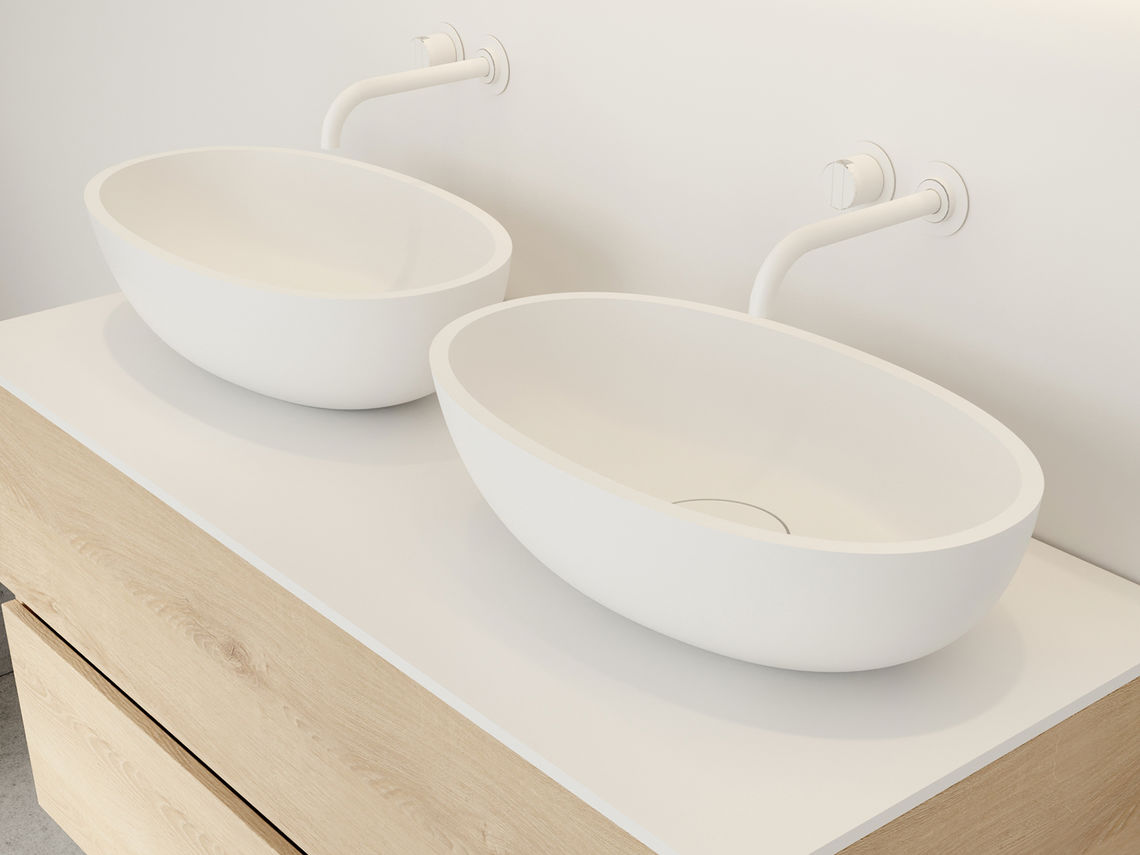 Escala countertop washbasin