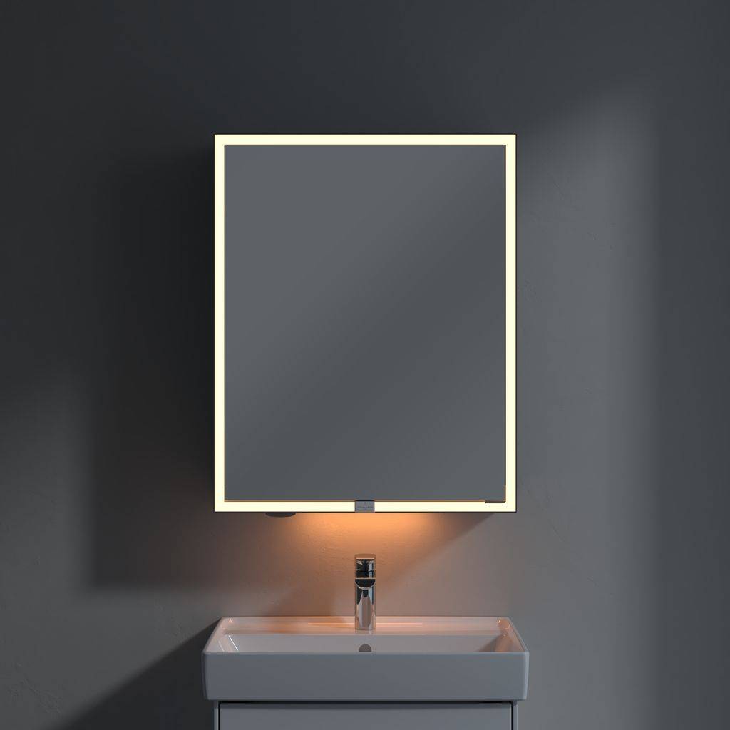 My View Now mirror cabinet 600 x 750 x 168mm, with sensor switch