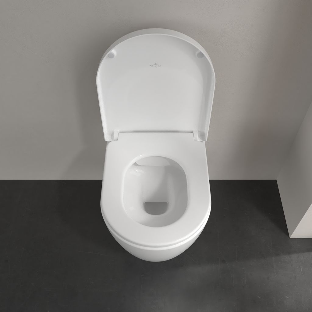 Avento Combi-Pack wall-hung WC without flush rim, seat with QuickRelease and SoftClose