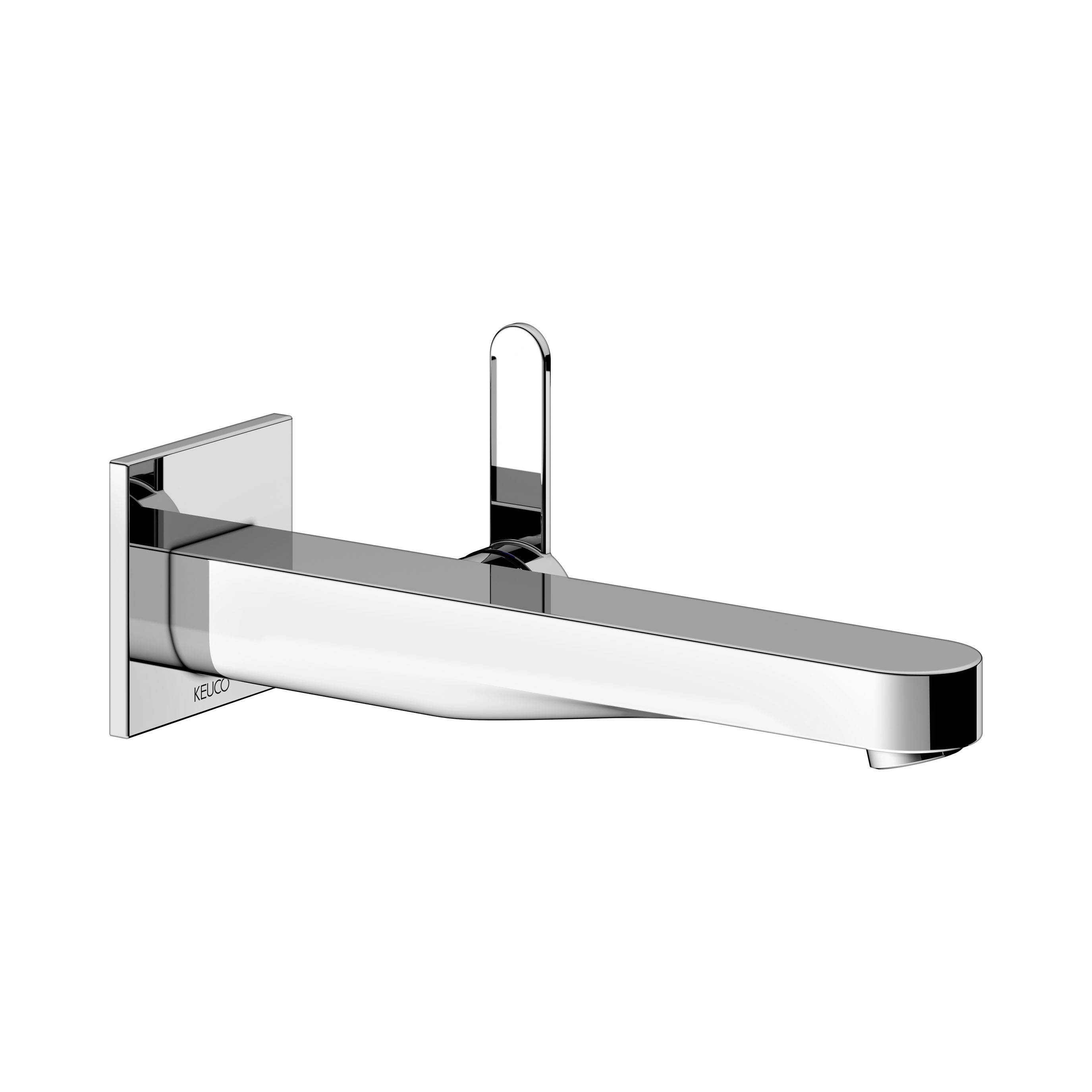 IXMO FLAT single lever washbasin mixer for concealed installation, 225mm, square rosette