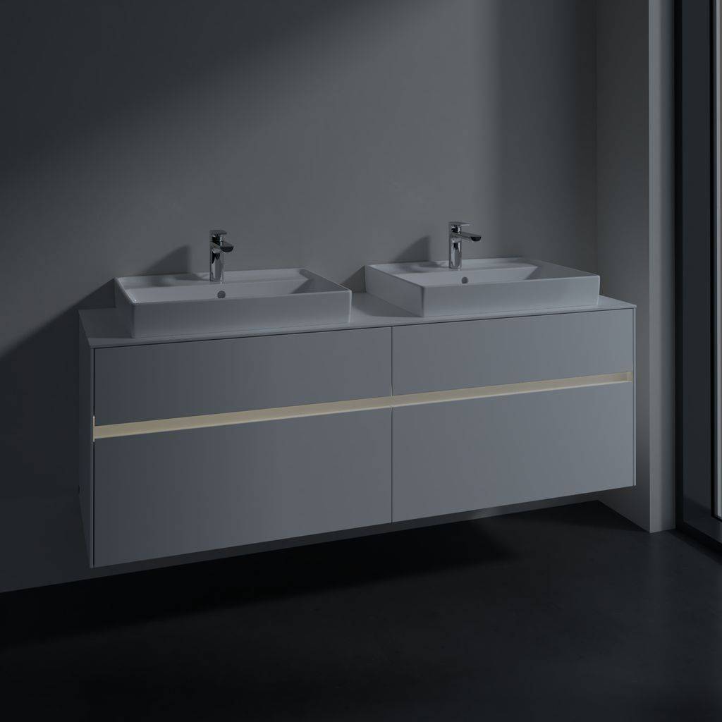 Collaro vanity unit 1600 x 548 x 500mm, with LED lighting