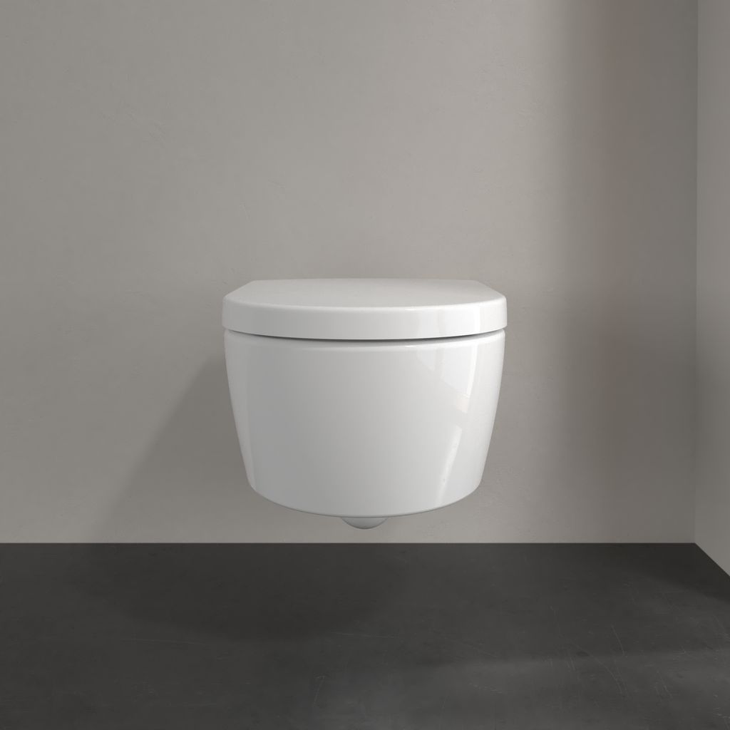 Avento Combi-Pack wall-hung WC without flush rim, seat with QuickRelease and SoftClose