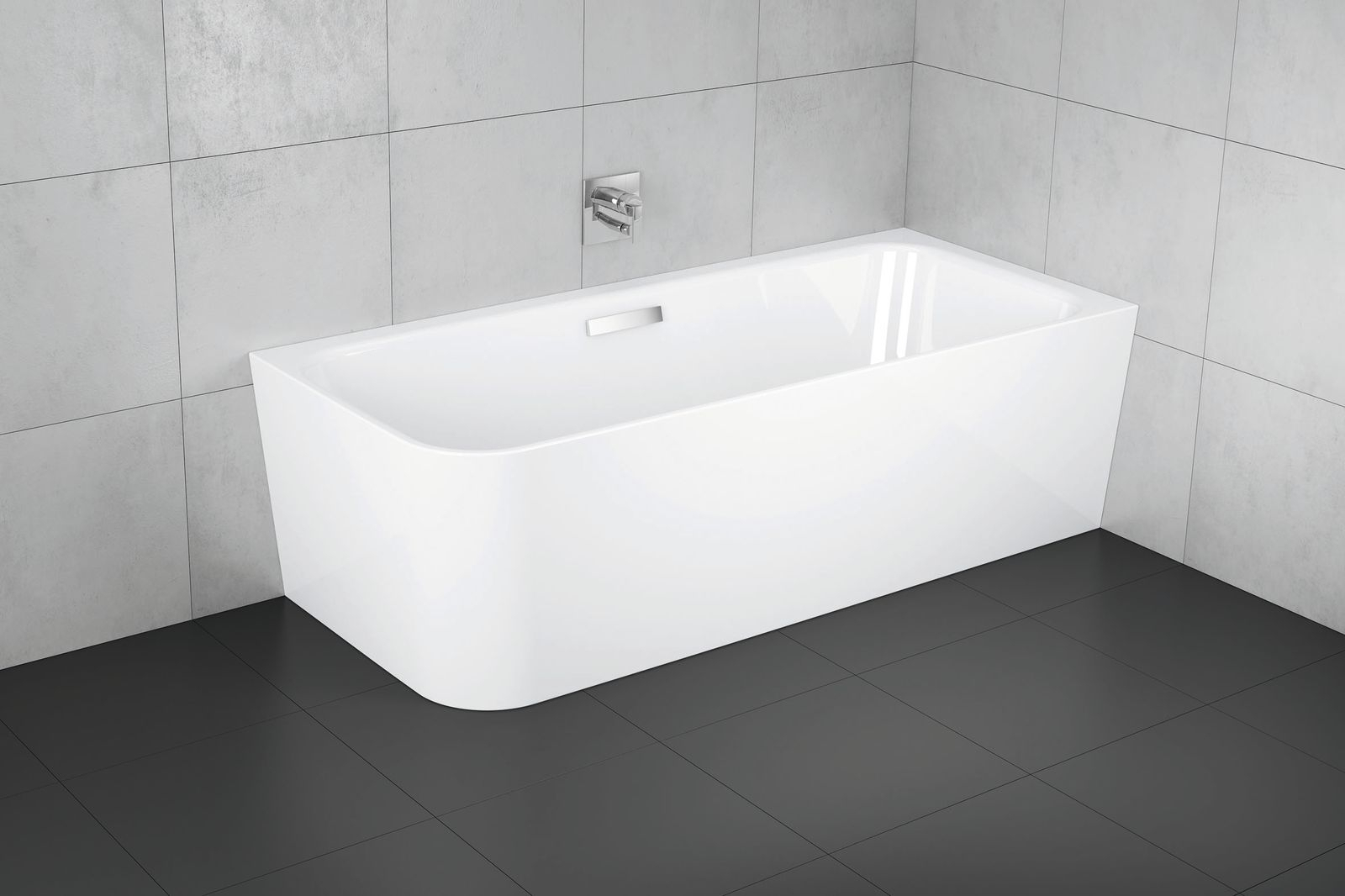 Type V pre-wall bathtub